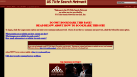 What Ustitlesearch.net website looked like in 2019 (5 years ago)