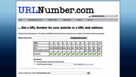 What Urlnumber.com website looked like in 2019 (5 years ago)