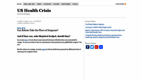 What Ushealthcrisis.com website looked like in 2019 (5 years ago)