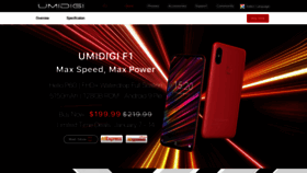 What Umidigi.com website looked like in 2019 (5 years ago)