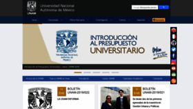 What Unam.mx website looked like in 2019 (5 years ago)