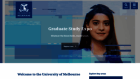 What Unimelb.edu.au website looked like in 2019 (5 years ago)
