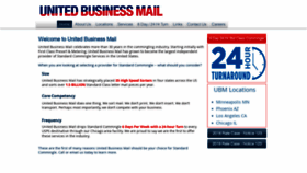 What Unitedbusinessmail.com website looked like in 2019 (5 years ago)