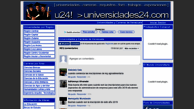 What Universidades24.com website looked like in 2019 (5 years ago)
