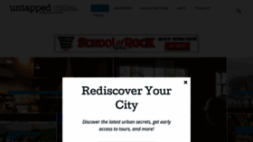 What Untappedcities.com website looked like in 2019 (5 years ago)