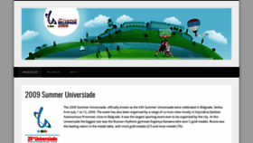 What Universiade-belgrade2009.org website looked like in 2019 (5 years ago)