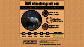 What Ultimateungulate.com website looked like in 2019 (5 years ago)