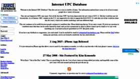 What Upcdatabase.com website looked like in 2019 (5 years ago)