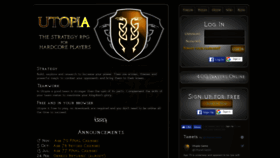 What Utopia-game.com website looked like in 2019 (5 years ago)