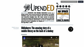 What Upended.net website looked like in 2019 (5 years ago)