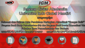 What Uigm.ac.id website looked like in 2019 (5 years ago)
