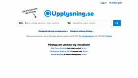 What Upplysning.se website looked like in 2019 (5 years ago)