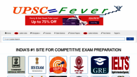 What Upscfever.com website looked like in 2019 (5 years ago)