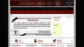 What Uandina.edu.pe website looked like in 2019 (5 years ago)