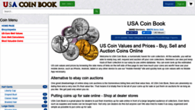 What Usacoinbook.com website looked like in 2019 (5 years ago)