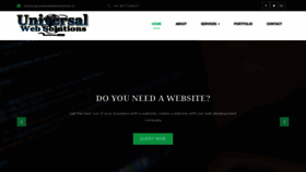 What Universalwebsolutions.in website looked like in 2019 (5 years ago)