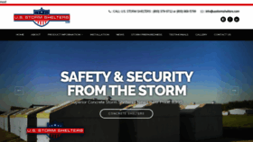What Usstormshelters.com website looked like in 2019 (5 years ago)