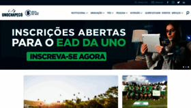 What Unochapeco.edu.br website looked like in 2019 (5 years ago)