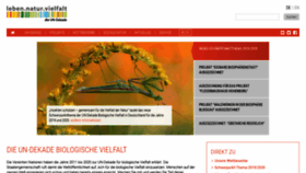 What Undekade-biologischevielfalt.de website looked like in 2019 (5 years ago)
