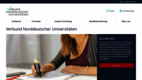 What Uni-nordverbund.de website looked like in 2019 (5 years ago)