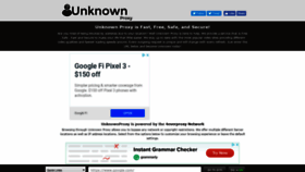 What Unknownproxy.com website looked like in 2019 (5 years ago)