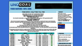 What Unogoal1x2.com website looked like in 2019 (5 years ago)