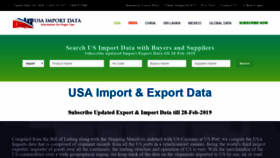 What Usaimportdata.com website looked like in 2019 (5 years ago)