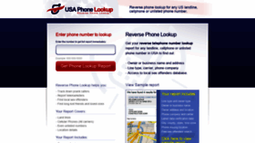 What Usaphonelookup.com website looked like in 2019 (5 years ago)