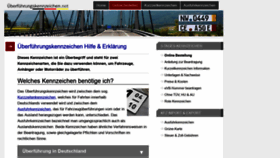 What Ueberfuehrungskennzeichen.net website looked like in 2019 (5 years ago)