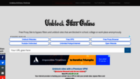 What Unblocksites.online website looked like in 2019 (5 years ago)