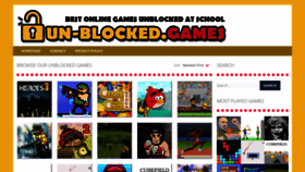 What Un-blocked.games website looked like in 2019 (6 years ago)