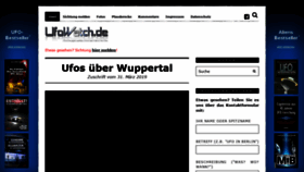What Ufowatch.de website looked like in 2019 (5 years ago)