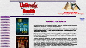 What Unbreakyourhealth.com website looked like in 2019 (5 years ago)