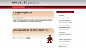 What Upadlosc.edu.pl website looked like in 2019 (5 years ago)