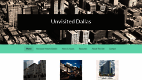 What Unvisiteddallas.com website looked like in 2019 (5 years ago)