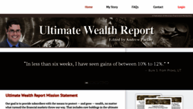 What Ultimatewealthreport.com website looked like in 2019 (5 years ago)