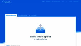 What Uploadify.net website looked like in 2019 (5 years ago)