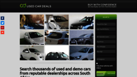 What Usedcardeals.co.za website looked like in 2019 (5 years ago)
