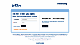 What Uniformshop.jetblue.com website looked like in 2019 (5 years ago)