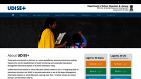 What Udiseplus.gov.in website looked like in 2019 (5 years ago)