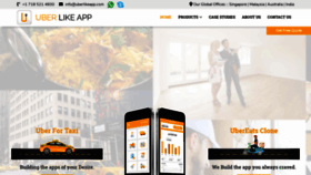 What Uberlikeapp.com website looked like in 2019 (6 years ago)
