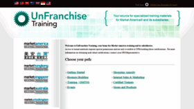 What Unfranchisetraining.com website looked like in 2019 (4 years ago)