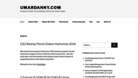 What Umardanny.com website looked like in 2019 (4 years ago)