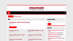 What Udownloadu.com website looked like in 2019 (4 years ago)