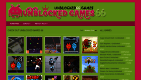 What Unblocked66.games website looked like in 2019 (4 years ago)
