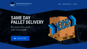 What Ukpalletdelivery.com website looked like in 2019 (4 years ago)