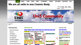 What Uni5.co website looked like in 2019 (4 years ago)