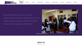 What Ugandacancersociety.org website looked like in 2019 (4 years ago)