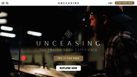 What Unceasingworship.com website looked like in 2019 (4 years ago)