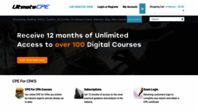 What Ultimatecpe.com website looked like in 2019 (4 years ago)